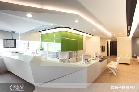 商業空間、診所、色塊、櫃檯