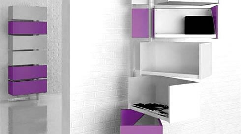 現代家具關心整體空間的未來延展性，Giralot 系統儲物