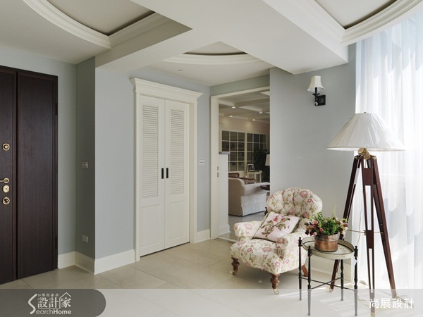 美式鄉村風、壁爐、大坪數、F1板材、壁紙