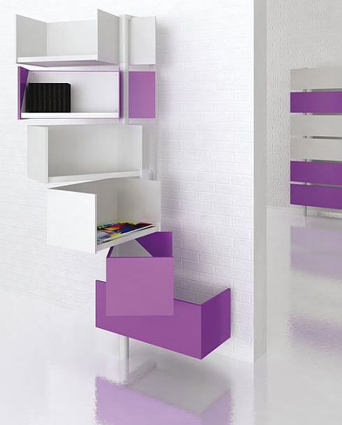 現代家具關心整體空間的未來延展性，Giralot 系統儲物