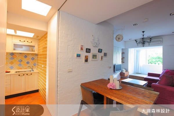 本案融合了鄉村風以及現代極簡,褪去一般鄉村風格的繁