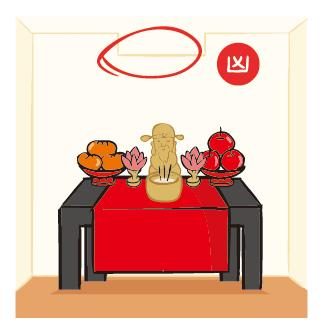 神桌應安在最清淨、安靜的位置，不可設在動線上；兩邊