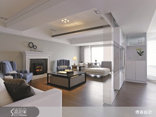 這是一間位在淡水漁人碼頭附近的景觀住宅，在屋內各個