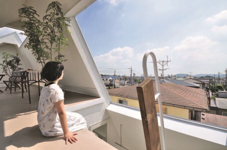 日本住宅區的房子，層樓大約介於二～三層之間，本案例