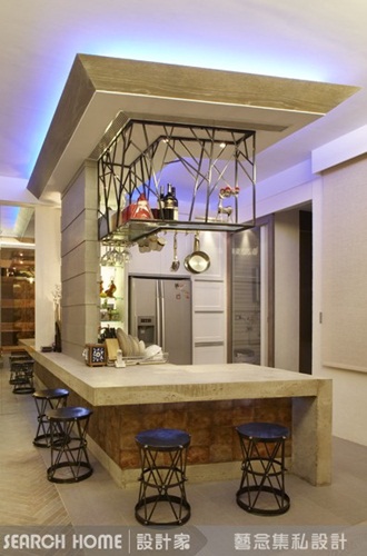 LED燈光lounge風格