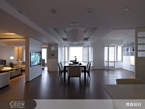 這是一間位在淡水漁人碼頭附近的景觀住宅，在屋內各個