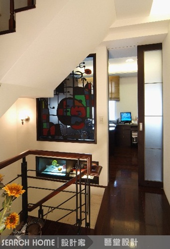 混搭、彩繪玻璃、鐵件、視聽室