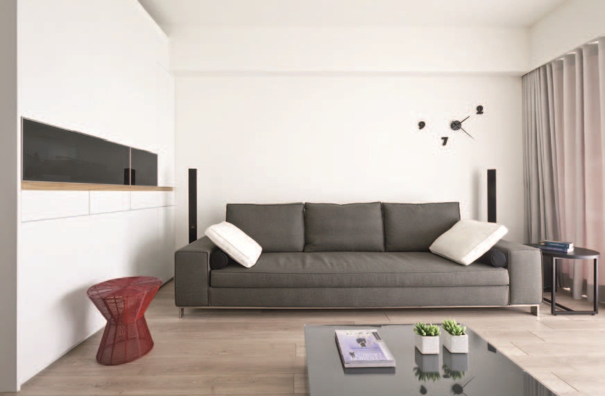 不少人對於北歐風格的認定都在「白白的空間」，基本上