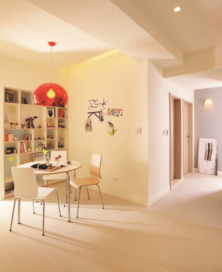 不少人對於北歐風格的認定都在「白白的空間」，基本上