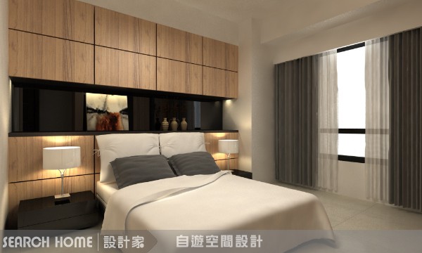 運用石材及反射性材質，並搭配幾何線條方式，創造不規