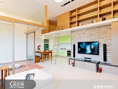 電視牆、夾層、休閒風、收納