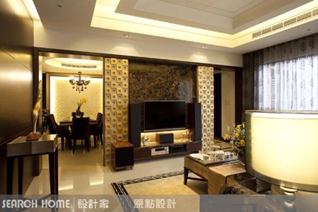 電視牆、壁爐造型、壁紙