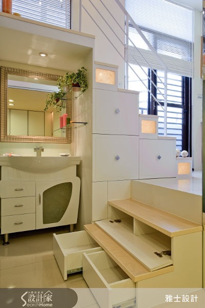 一間讓人看了心曠神怡、四處隱藏著不具壓迫感的收納機