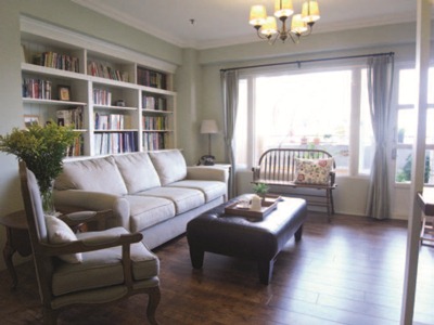 想要做到正統的鄉村風空間,那麼天花板的設計就不可不