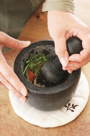 料理用具、研磨缽、香料處理