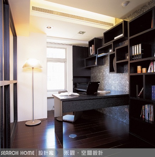 空間線條、集成材、梧桐風化木、玄關