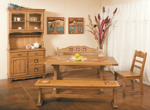 南歐鄉村風、原木家具