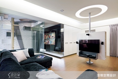 櫃子收納設計、電風扇除濕機收納、玄關收納