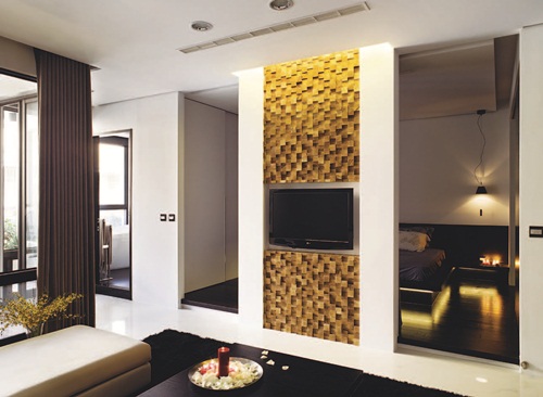 木設計、木壁牆、木門窗