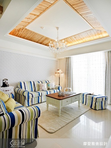 鄉村風、壁爐、壁紙、鄉村風門片、文化石、小碎花