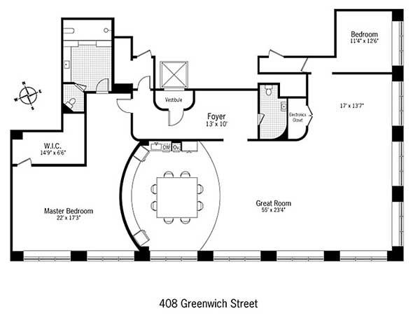 豪宅、大坪數、開放式餐廚、紐約客