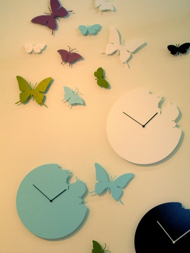 蝴蝶鐘、時鐘