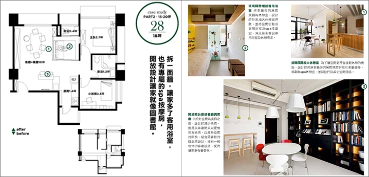 學設計、需要裝修的朋友，有福了!一個8坪的空間透過格