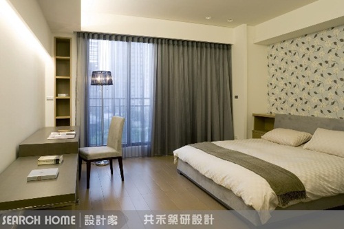 玄關、壓樑、玻璃隔間、自然光源