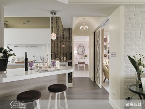 美式風、文化石