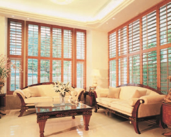 木百葉窗、百葉窗、窗簾