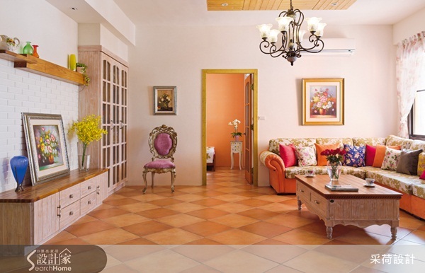 鄉村風、壁爐、馬賽克、復古磚