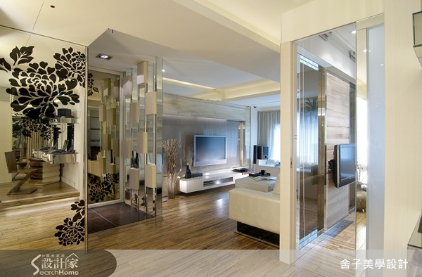 豪宅、色彩、材質、吧台