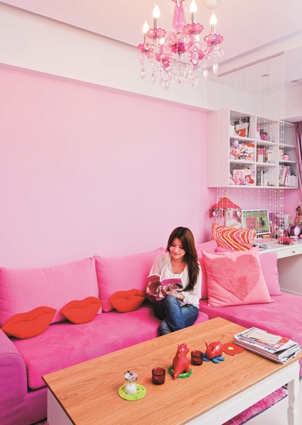 小坪數、輕隔間、低預算、粉紅色