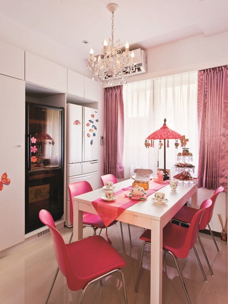 小坪數、輕隔間、低預算、粉紅色