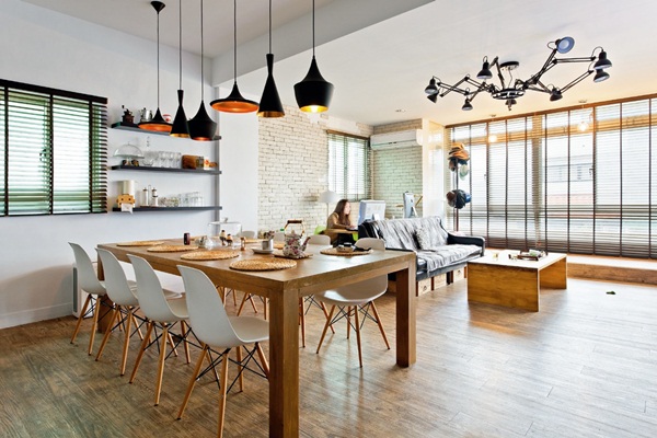 舊屋翻新、小預算、Loft、餐廳、建材、斗櫃