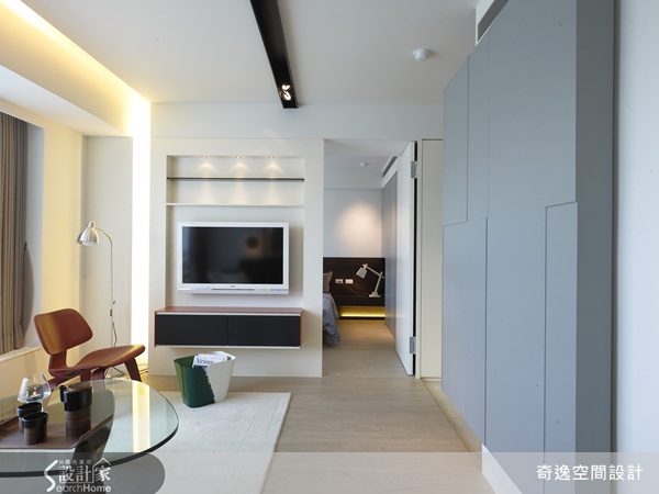 舊屋翻新、小坪數、開放式設計、清玻璃
