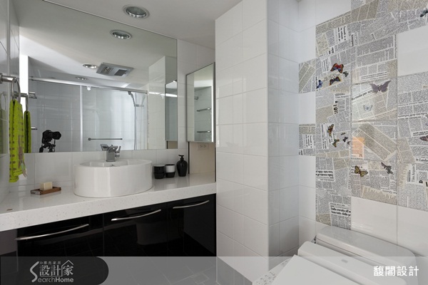 舊屋翻新、現代風、低天花板、淺色空間、色塊