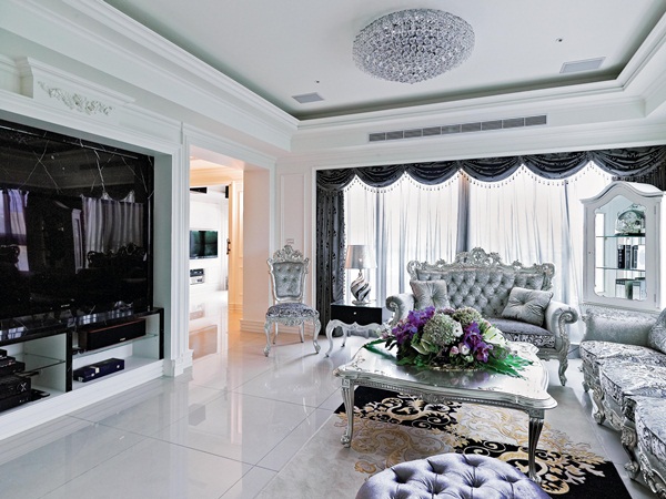 :巴洛克、玄關、梳妝台、露臺、視聽室、風水