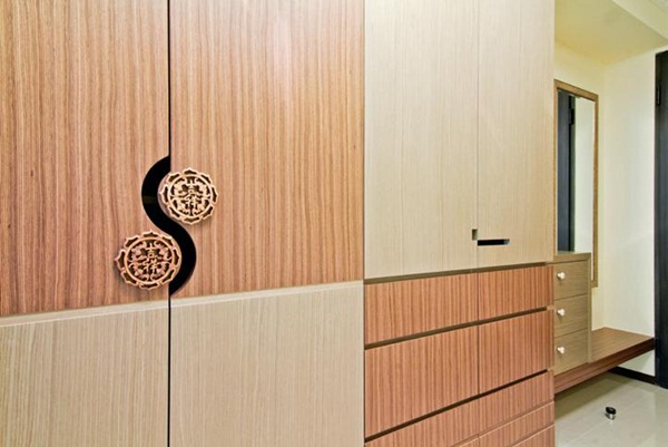 百葉門片做大面積透氣設計。藉由透氣性絕佳的百葉門片