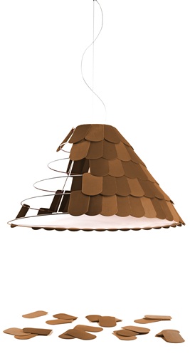 瓦片可以築起一幢房子,當然也能夠成就出一盞美麗的燈