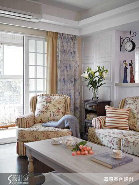 在質感溫馨的鄉村風格中，能輕鬆帶出空間自然質感的碎