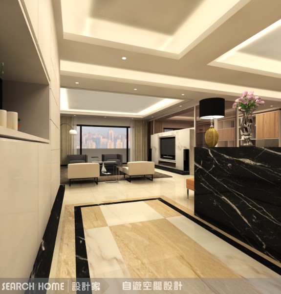 除了顏色之外，建材本身的特性與質感，常常是構成空間