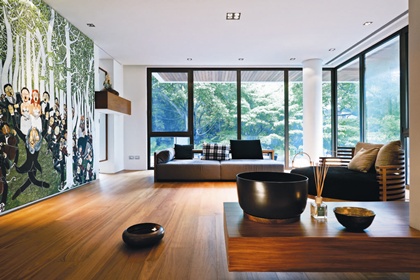 愛樹也愛木的屋主，對於植栽和木料的知識豐富，品味獨