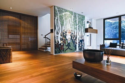 愛樹也愛木的屋主，對於植栽和木料的知識豐富，品味獨