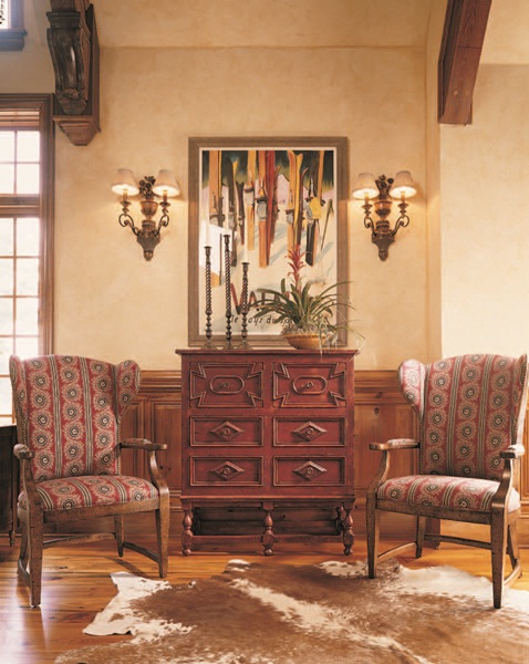 暖暖的橘黃及紅磚色系，能為空間注入溫暖情調，在英式