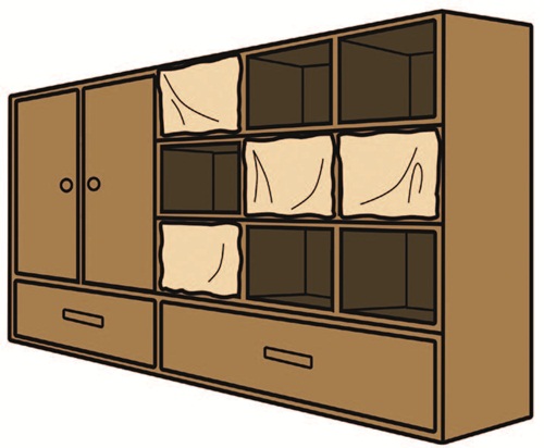 「隱」顧名思義就是隱藏式的美型收納設計，隱藏收納和