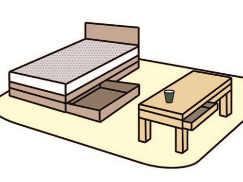 「隱」顧名思義就是隱藏式的美型收納設計,隱藏收納和