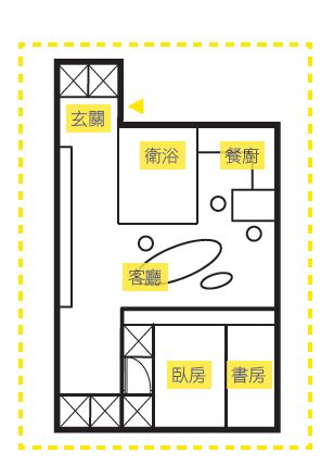 這個位於烏克蘭聶伯城的現代小公寓，空間格局包含幾個