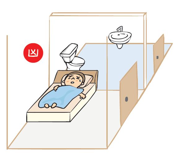床頭、佛桌、書桌、瓦斯爐台千萬不可對到馬桶。佛桌隔