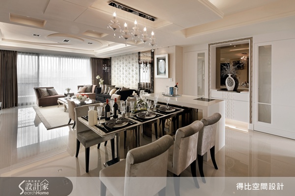 五十坪的空間，結合屋案本身的採光優勢，再將格局重新